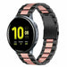 Correa acero Samsung Galaxy Watch Active (negro/rosado)