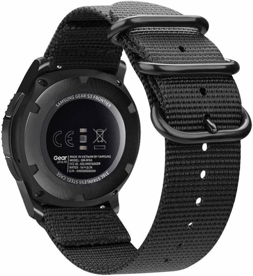 Fossil Gen 4 Explorist (HR) Nylon Strap with Buckle (Black)
