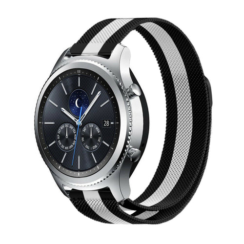 Correa milanesa Samsung Gear S3 (negro/blanco)