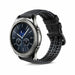 Samsung Gear S3 Silicone/Leather Strap (Black)