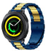 Correa acero Samsung Gear Sport (azul/dorado)