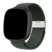 Correa trenzada ajustable Fitbit Sense (verde oscuro)