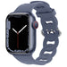 Correa silicona cadena Apple Watch (gris-azul)
