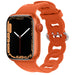 Correa con cadena de silicona Apple Watch (naranja)