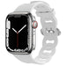 Correa silicona cadena Apple Watch (blanco)