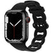 Correa silicona cadena Apple Watch (negro)