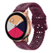 Correa silicona estampada Samsung Galaxy Watch Active (burdeos)