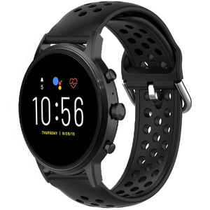 Fossil Gen 4 Explorist (HR) Breathable Silicone Strap (Black)
