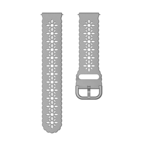 Correa de silicona con relieve Amazfit Active 2 (gris)