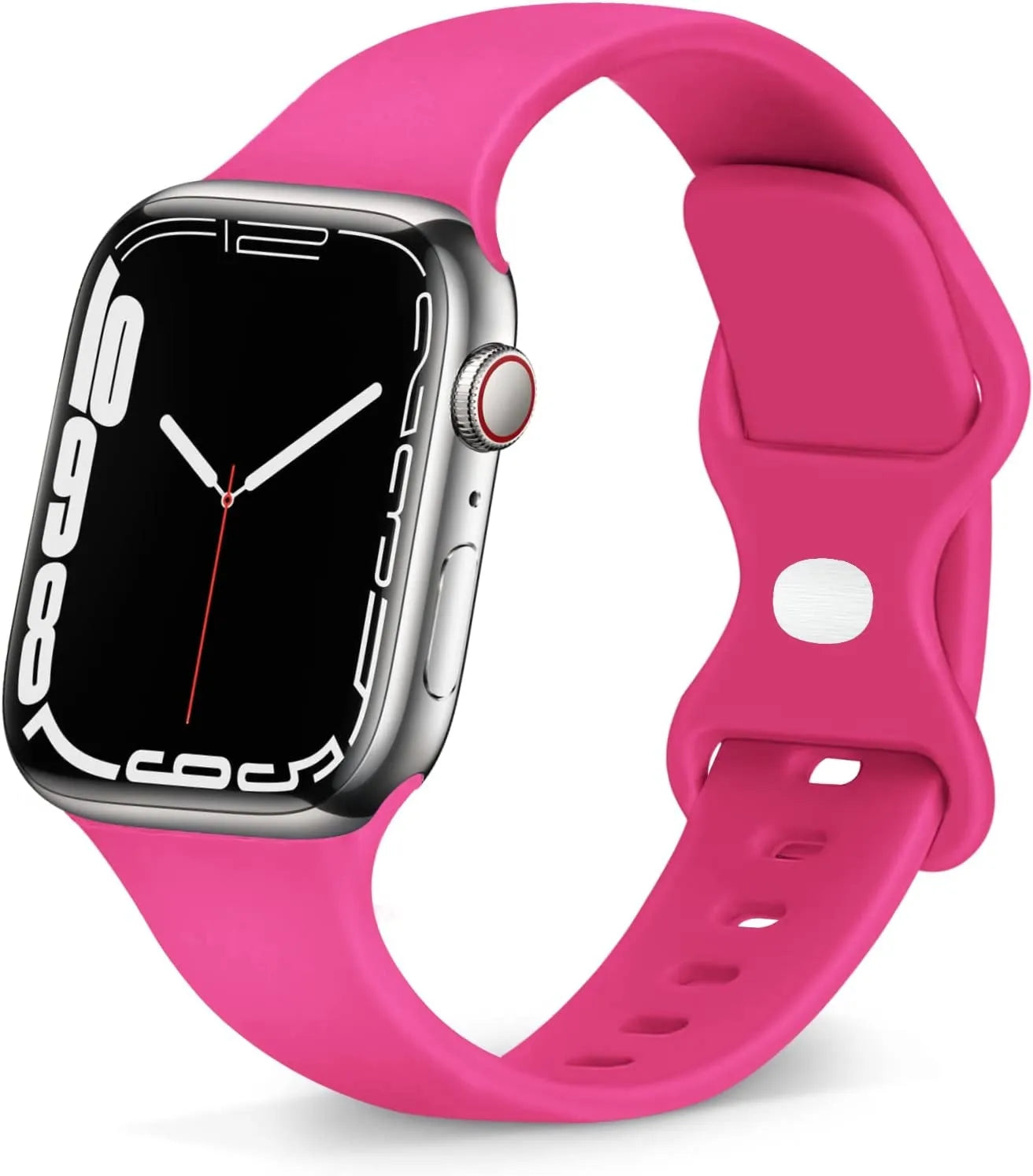 Correa silicona Apple Watch (rosa brillante)