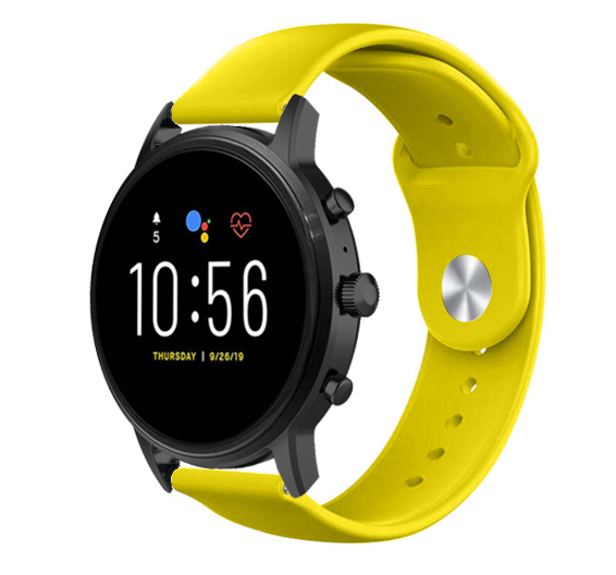 Fossil Gen 4 Explorist (HR) Sport Strap (Yellow)