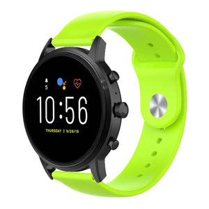 Fossil Gen 4 Explorist (HR) Sport Strap (Light Green)