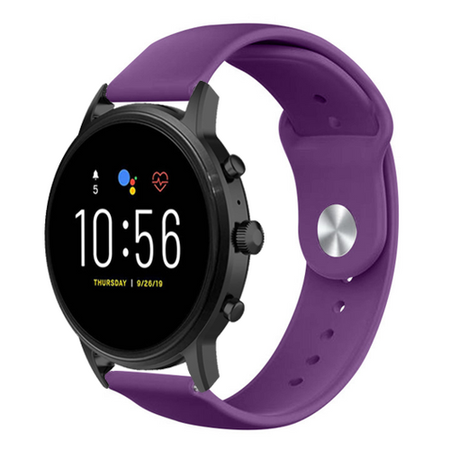 Correa deportiva Fossil Gen 4 Explorist HR (morado)