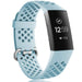 Correa silicona con agujeros Fitbit Charge 4 (azul claro)
