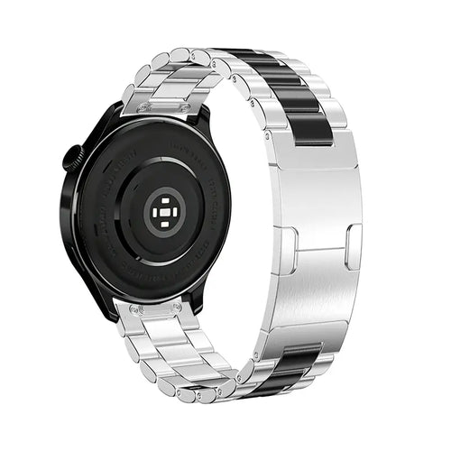Correa acero 'One Push' Huawei Watch Ultimate 2 (plata/negro)