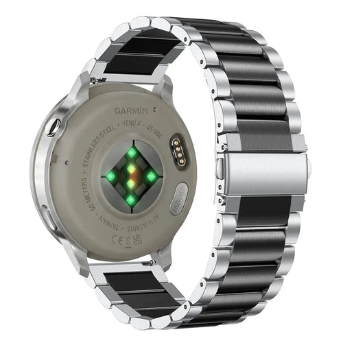 Correa acero Garmin Forerunner 70 (plata/negro)