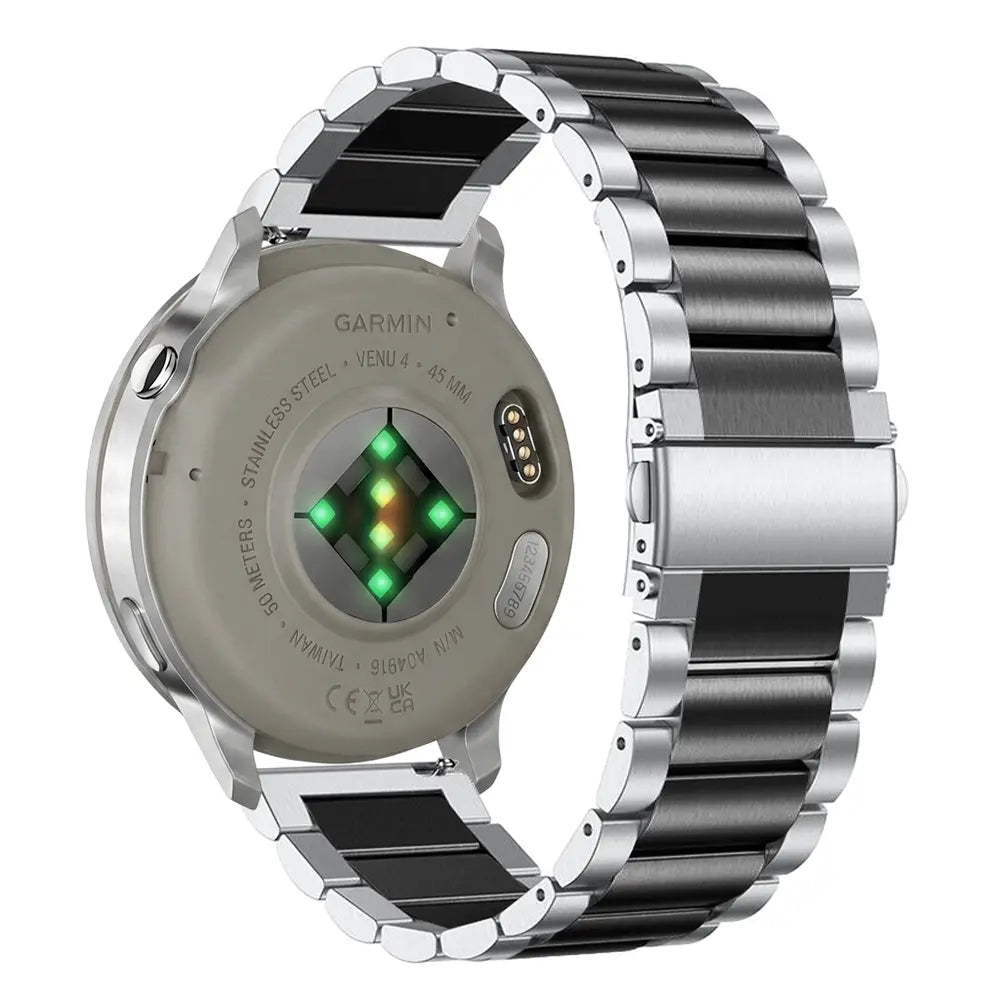 Correa acero Garmin Forerunner 70 (plata/negro)