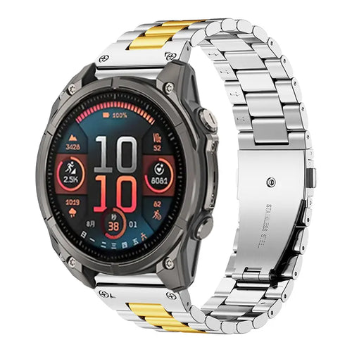 Garmin Epix Pro (Gen 2) 42mm Premium Steel Strap (Silver/Gold)