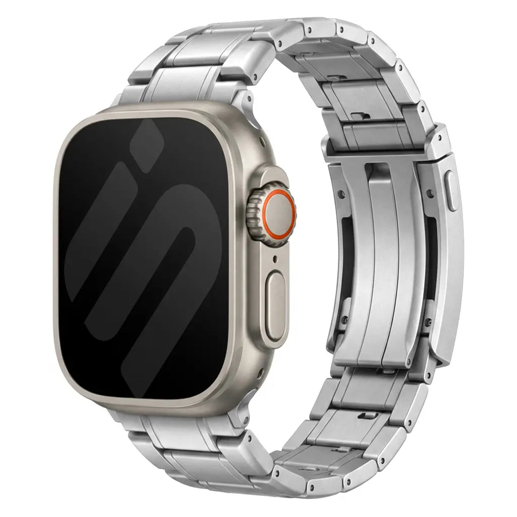 Correa titanio ajustable Apple Watch (plata)