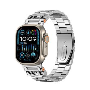 Apple Watch Mecha Steel Strap (Silver)