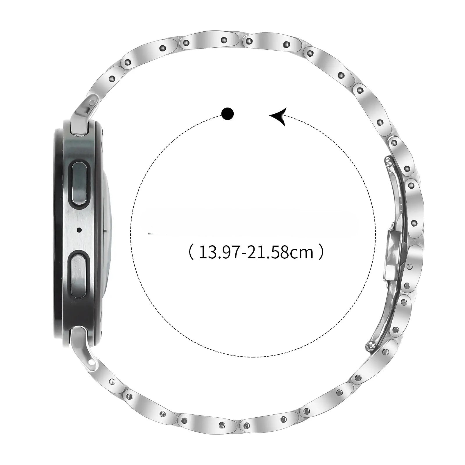 Correa acero delgada Samsung Galaxy Watch 9 - 44mm (plata)