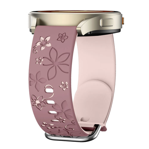 Correa silicona con flores ICE Smart 2.0 Round 1.20 (morado/rosa claro)