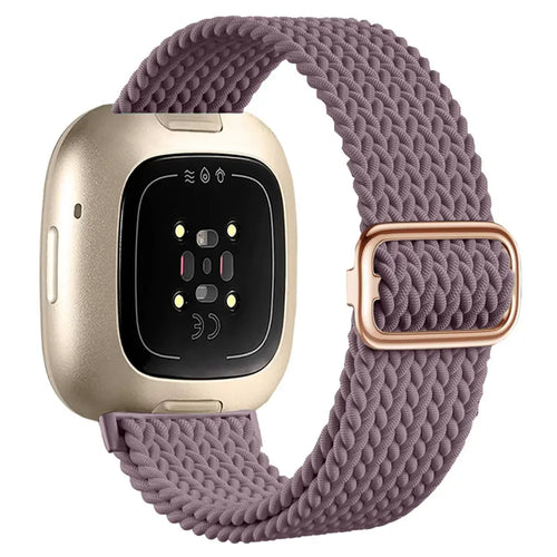 Fitbit Sense 2 Adjustable Woven Strap (Smoke Purple)