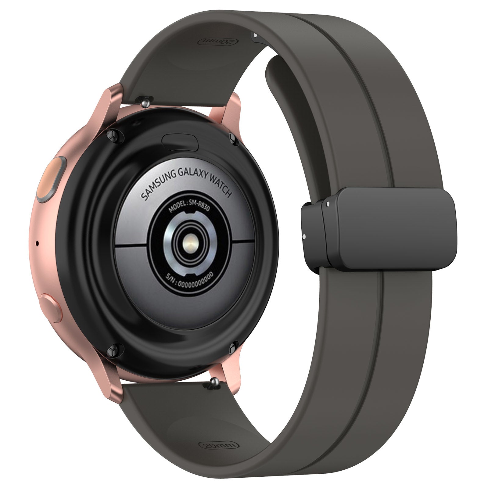 Amazfit GTS 4 D-Buckle Silicone Strap (Dark Grey)