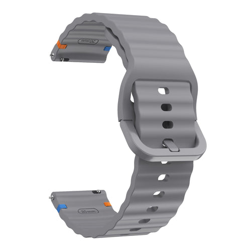 Correa silicona ondulada Huawei Watch GT 6 - 46mm (gris oscuro)