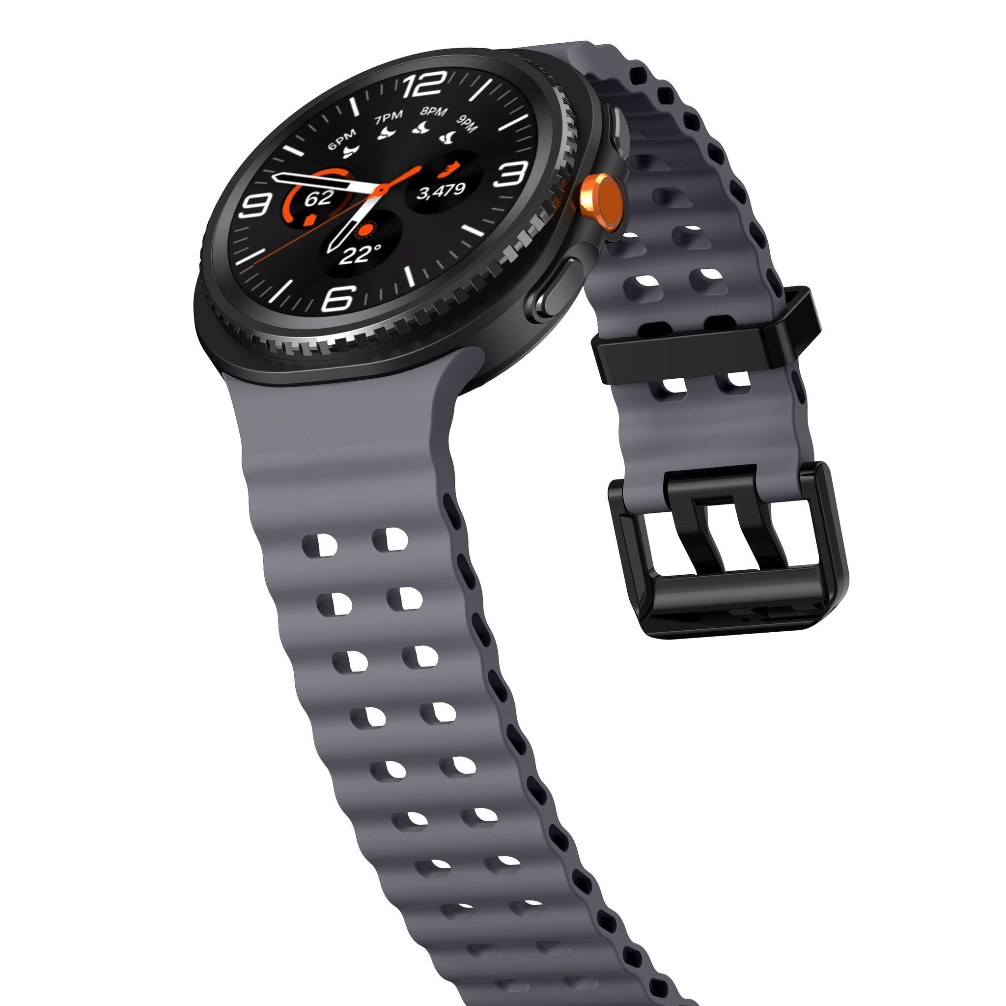 Correa Ocean Samsung Galaxy Watch 8 - 44mm (gris oscuro)