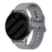 ICE Smart TKS Rectangular 1.41 Wave Silicone Strap (Dark Grey)