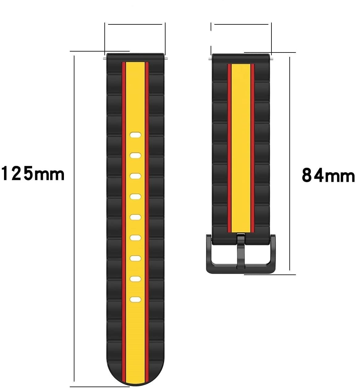 Honor Magic Watch 2 Special Edition Strap (Black/Yellow)