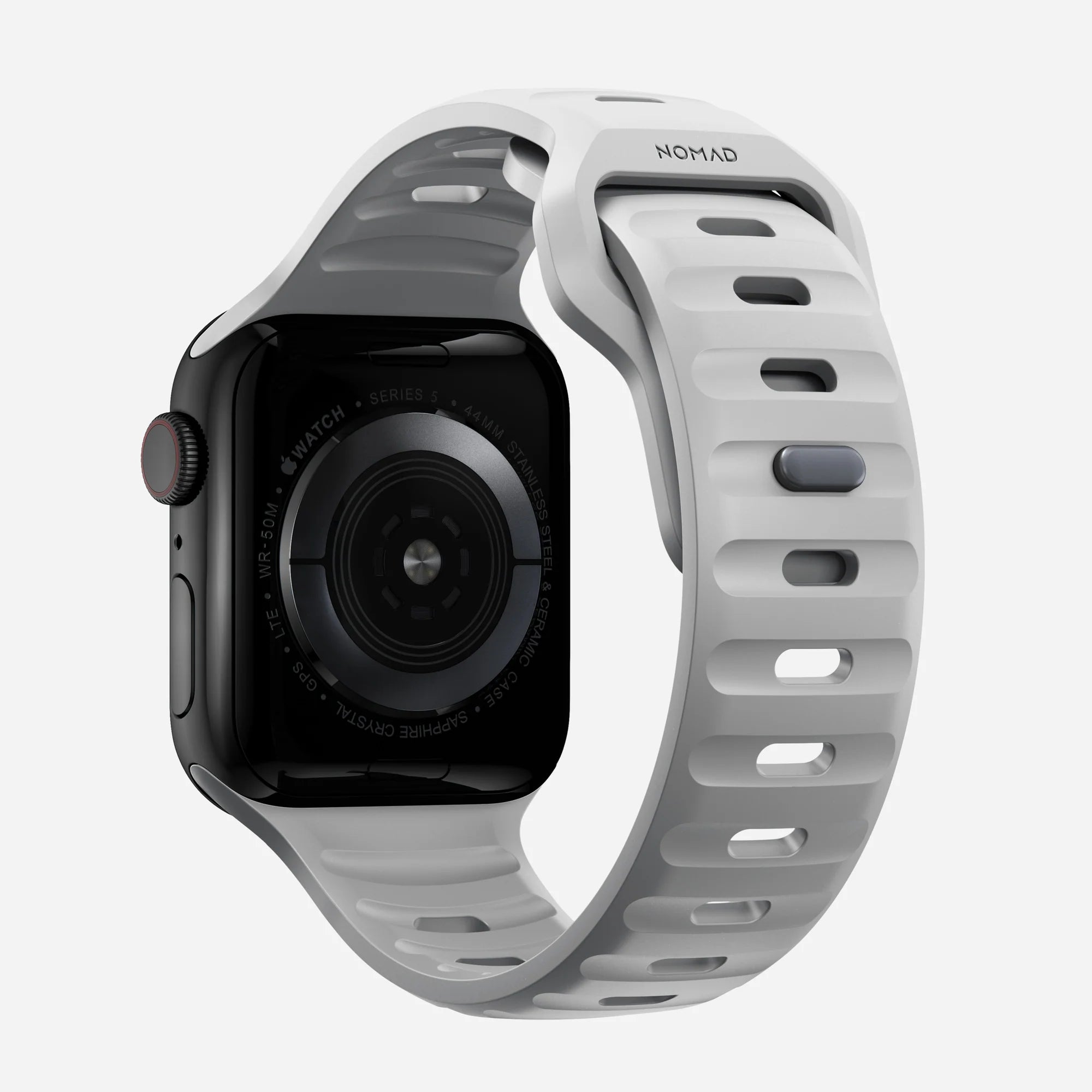 Nomad Correa silicona deportiva Apple Watch (gris lunar)