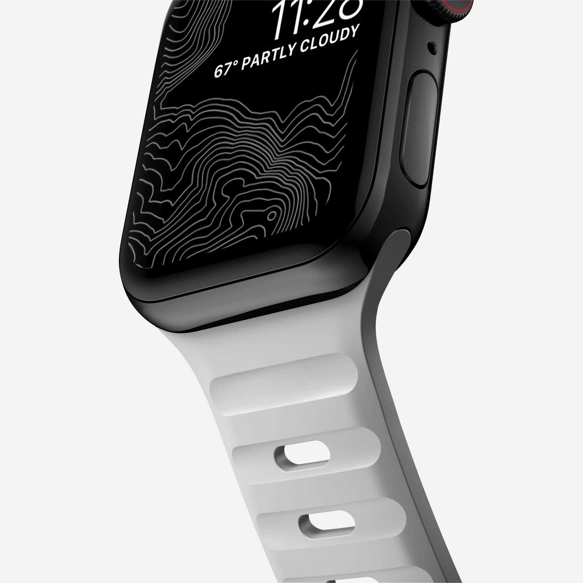 Nomad Correa silicona deportiva Apple Watch (gris lunar)