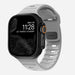 Nomad Correa silicona deportiva Apple Watch (gris lunar)