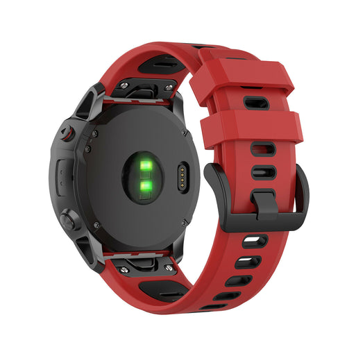 Correa deportiva con hebilla Garmin D2 Charlie (rojo/negro)