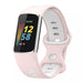Correa deportiva Fitbit Charge 6 (rosa/blanco)