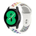 Correa deportiva Samsung Galaxy Watch 4 40mm (blanca/arcoíris)