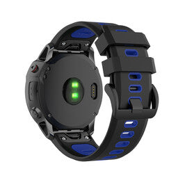 Correa deportiva con hebilla Garmin Instinct 3 - 50mm (negra/azul)