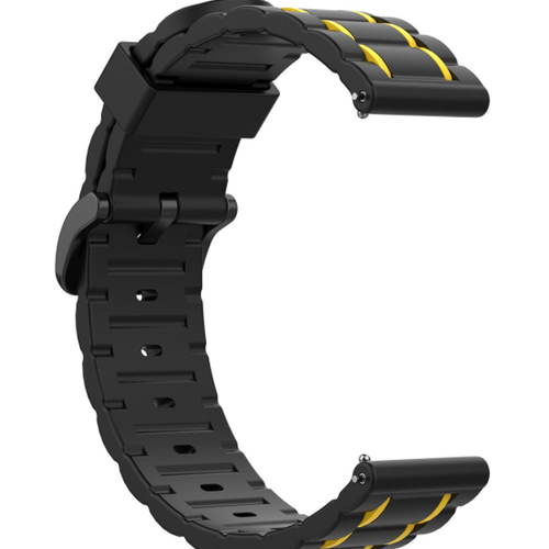 Suunto 9 Peak Pro Sport Strap with Buckle (Black/Yellow)