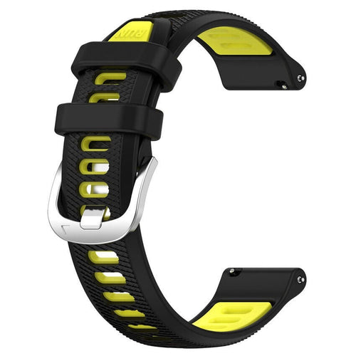 Correa deportiva con hebilla Coros Apex 4 - 42mm (negro/amarillo)