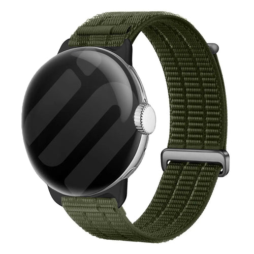 Correa nylon air Google Pixel Watch 4 - 45mm (verde oscuro)