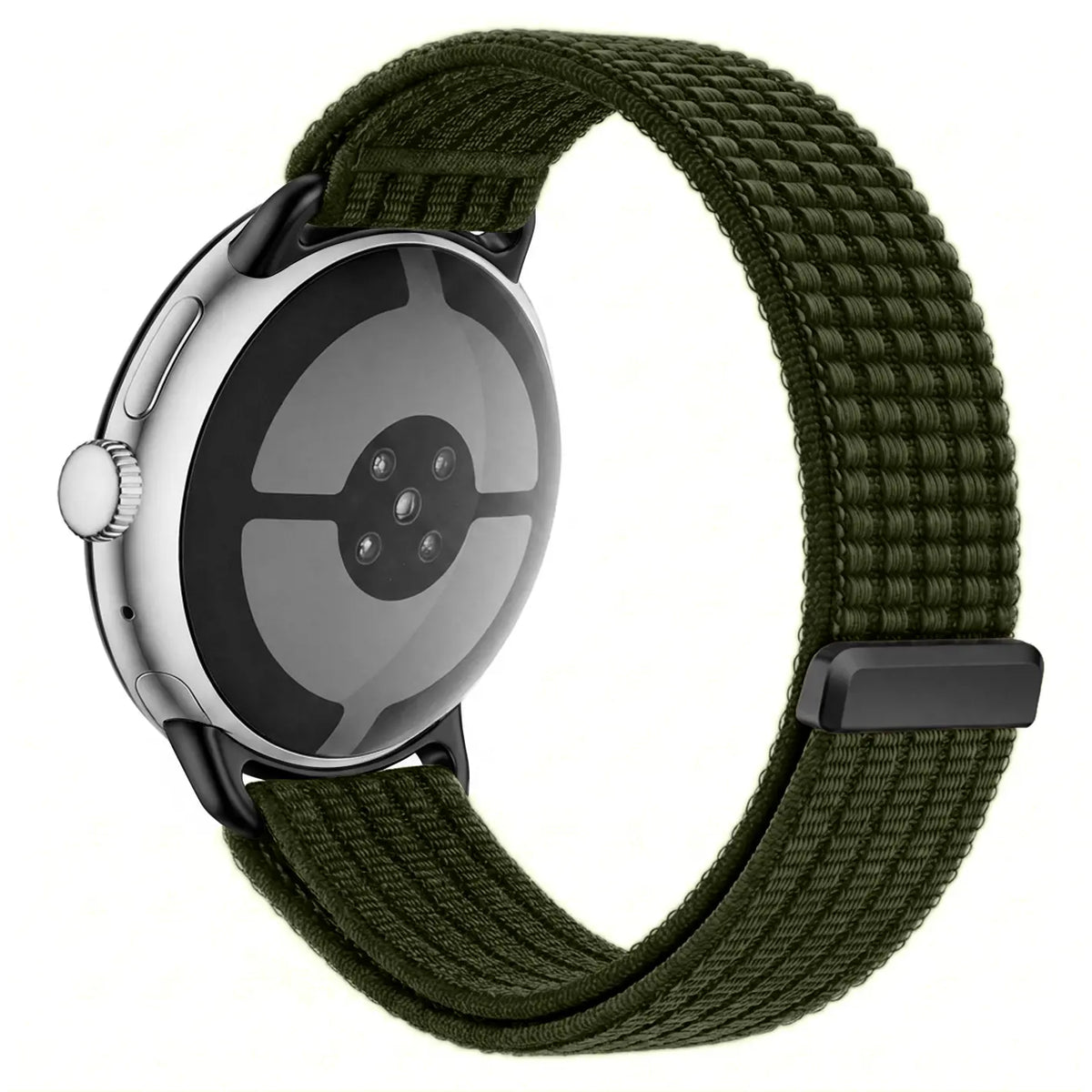 Google Pixel Watch 5 - 45mm Ultra Thin Nylon Strap (Dark Green)