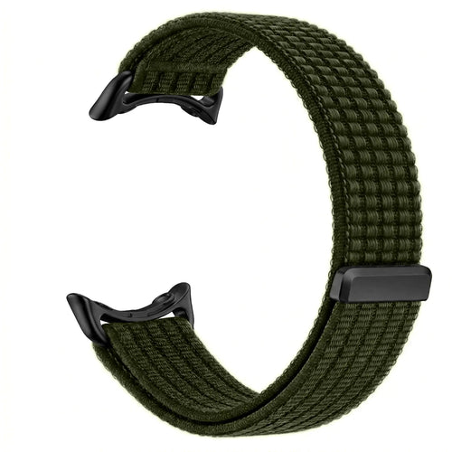 Google Pixel Watch 3 - 45mm Ultra Thin Nylon Strap (Dark Green)