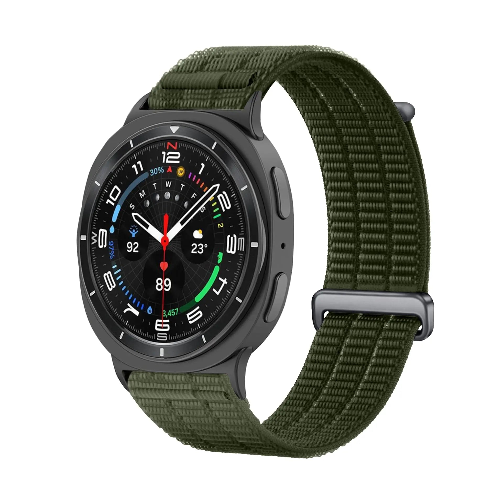 Correa nylon air Samsung Galaxy Watch 8 - 44mm (verde oscuro)