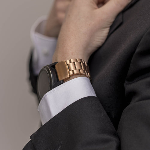 Correa acero Garmin Descent G 2 (rosa dorado)