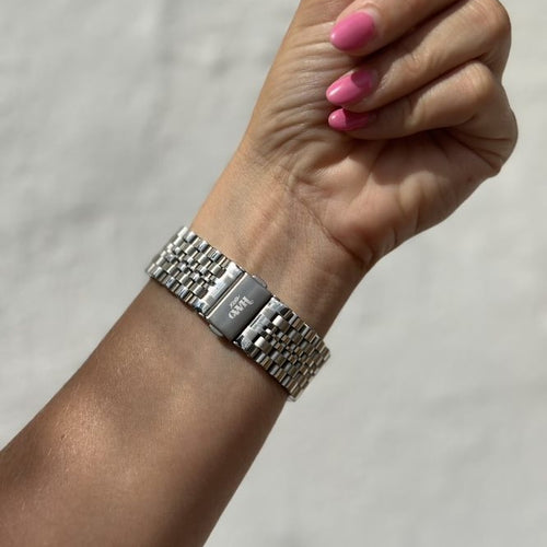 xoxo Wildhearts Huawei Watch GT 3 46mm Steel Strap (Silver)