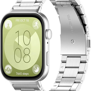 Correa acero Huawei Watch Fit 4 (plateado)