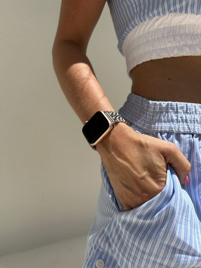 Correa acero xoxo Wildhearts Apple Watch (plateado)