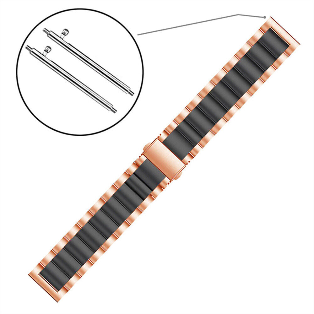 Amazfit Bip U (Pro) Steel Strap (Rose Gold/Black)